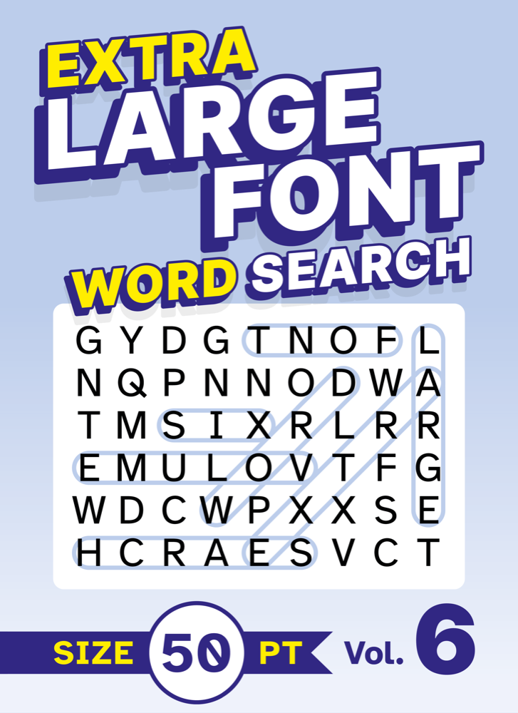 Extra Large Font Word Search Volume 6 cover
