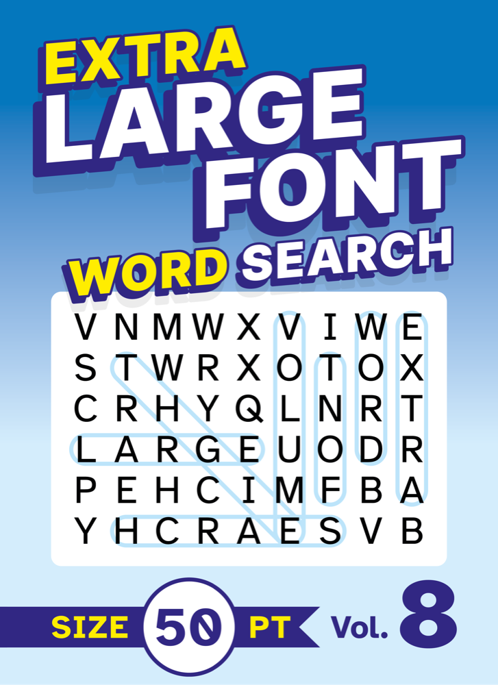 Extra Large Font Word Search Volume 8 cover