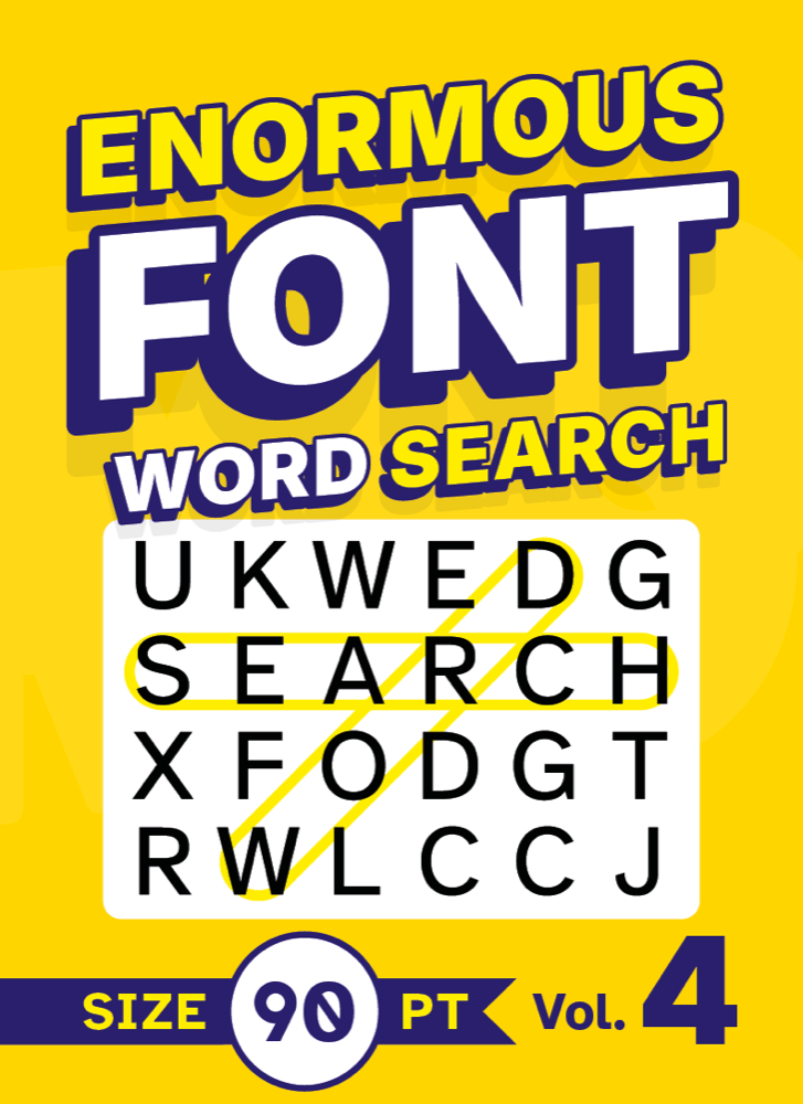Enormous Font Word Search Volume 4 cover