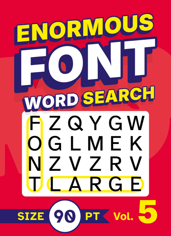 Enormous Font Word Search Volume 5 cover