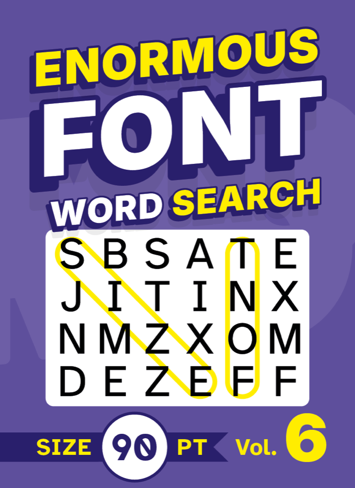 Enormous Font Word Search Volume 6 cover